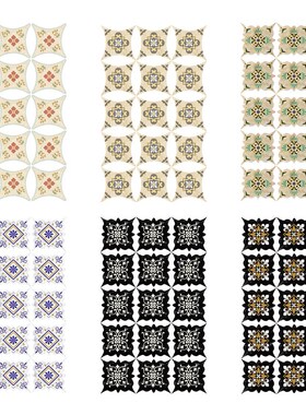 15 pcs Self Adhesive Ceramic tile stickers Waterproof Wall S