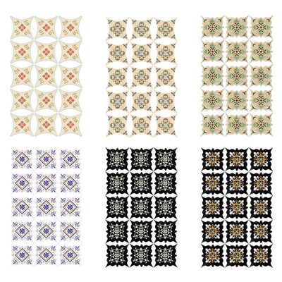 15 pcs Self Adhesive Ceramic tile stickers Waterproof Wall S