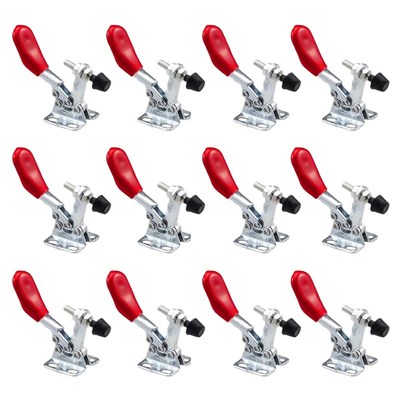 12 Pieces Hand Tool Adjustable Toggle Clamp 201A Antislip Re