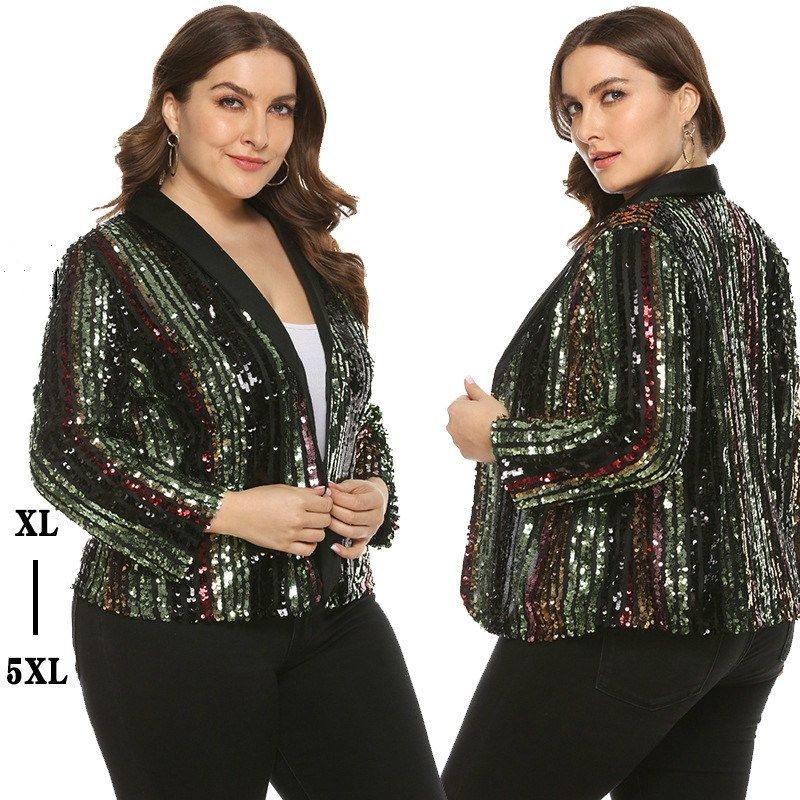 sequin blazer women ladies blazer with sequin big larger siz