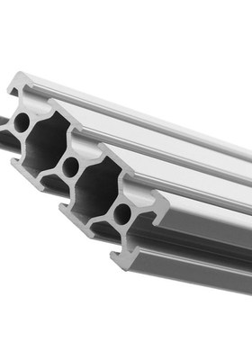 Silver 200/300/400mm Length 2060 T-Slot Aluminum Profiles Ex