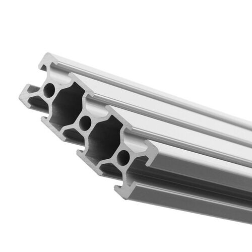 Silver 200/300/400mm Length 2060 T-Slot Aluminum Profiles Ex