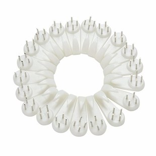 White Wall Gadgets Frame Mirror Picture Hard Plastic Hooks