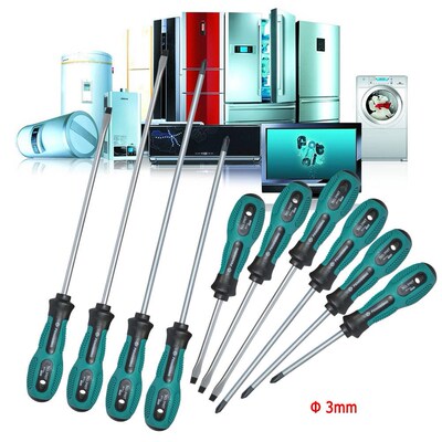 10Pcs Screwdrivers Set 75-200mm PP Chromium Vanadium Alloy M