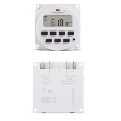 TM618H 5V 12V 24V 120V 220V Digital 7 Day Weekly Programmabl