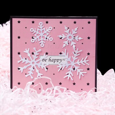Christmas Snow Flake Metal Cutting Dies Stencils Diy Scrapbo