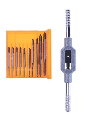 11pcs/set Mini Screw Tap Set Hand Tap Thread Wire Tapping Th