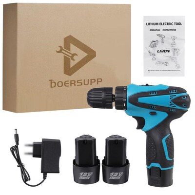 DOERSUPP 2IN1 18+1 Torque Cordless Brushless Electric Drill