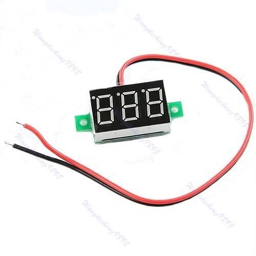 P128- - 5pcs/lot Mini LED DC2.5-30V Red Volt Voltage Meter D