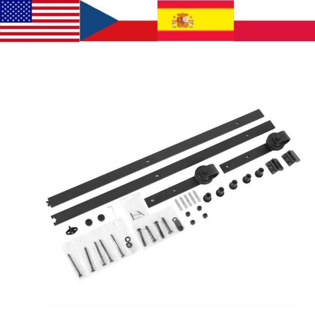 1830m Sliding Door Hanging Rail Wood Door Hardware Set Steel