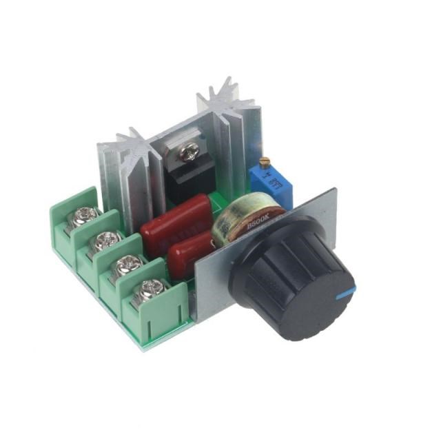 2000W AC Motor Speed Controller 50-220V 25A Adjustable Volta