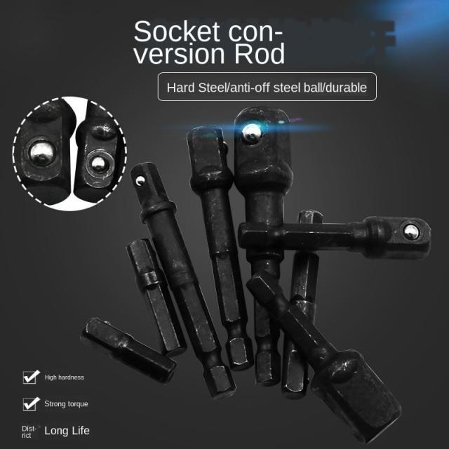 8 Pieces Socket Adapte Bits Set Hex Drill Nut Driver Power S