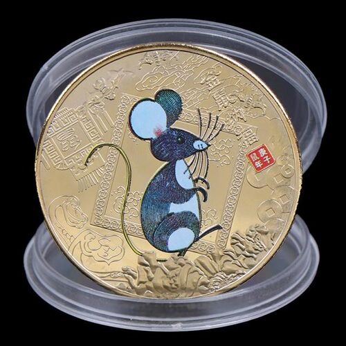 2020 Gold / Silver Plated Year of the Rat Commemorative Coin