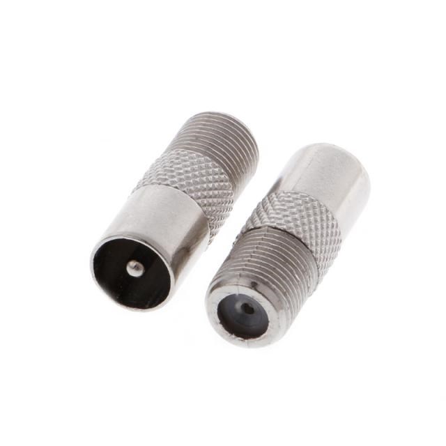 BGEKTOTH 5 Pcs RF Coax Straight Connector F Female to RF Mal