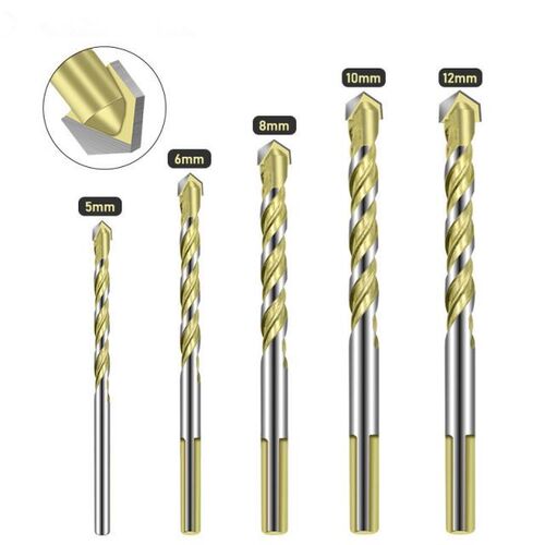 5 /6/8/10/12mm Multi-function Carbide Tipped Drill Bit Set M