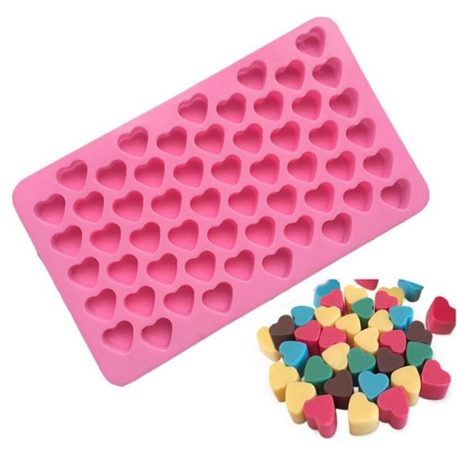 Mini Heart Silicone Mold Ice Cube Tray DIY Chocolate Fondant