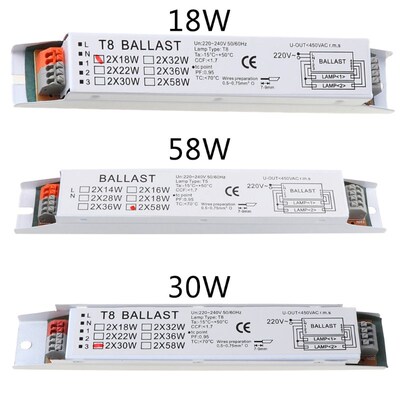 T8 220-240V AC 2x30W Wide Voltage Electronic Ballast Fluores