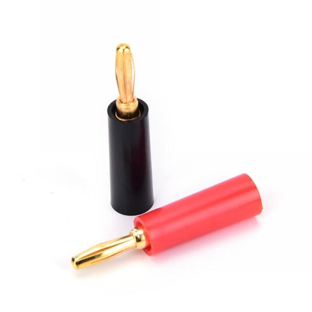 New 4pcs/lot 4mm Gold plated high quality speaker banana con