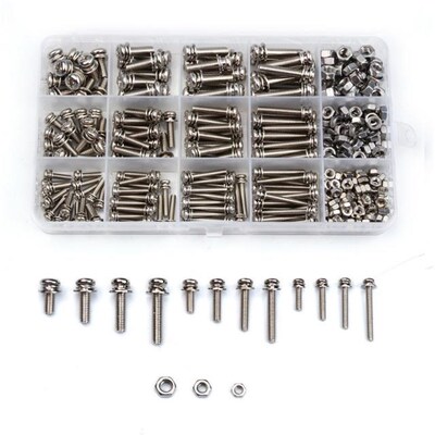 ZENHOSIT Stainless Steel Micro Thread Round Head Screw Nut B