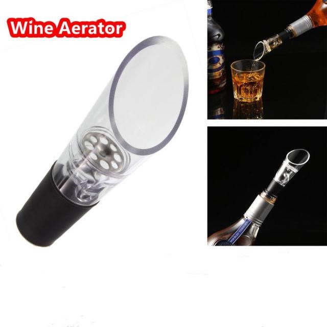 1PC Stainless Wine Pour Spout Bottle Stopper Decanter Aerato