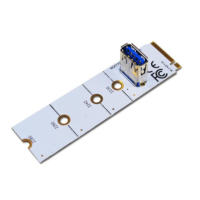 NGFF to PCI-E Riser Card M2 Slot to USB 3.0 Extender Adapter