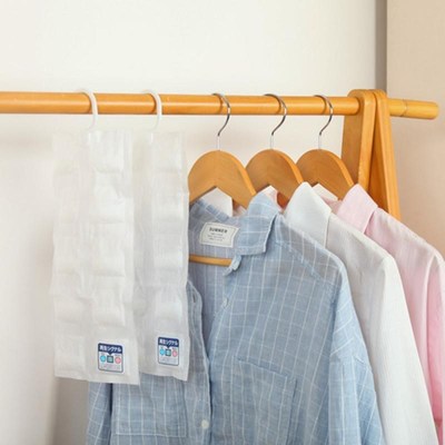 10packs Wardrobe Absorbent Bag Family Use Hanging Drying Age