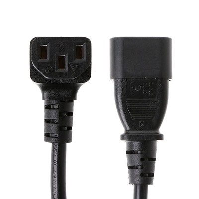Male to Female C14 C13 PLug PDU Extension Power Cable Connec