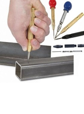 Gold/Black 5'' Automatic Center Pin Punch Spring Loaded Mark