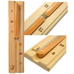 Sauna Room Wooden Sandglass Timer Bathroom 15 Minutes Hourgl