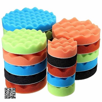 7x 3''5''6''7''Buffing Sponge Polishing Pad Hand Tool Kit Fo