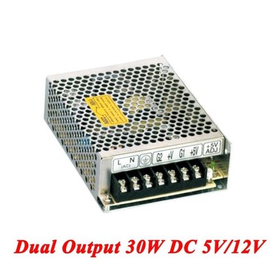 D-30A Dual Output Switching Power Supply 30W 5V/12V,Ac Dc Co