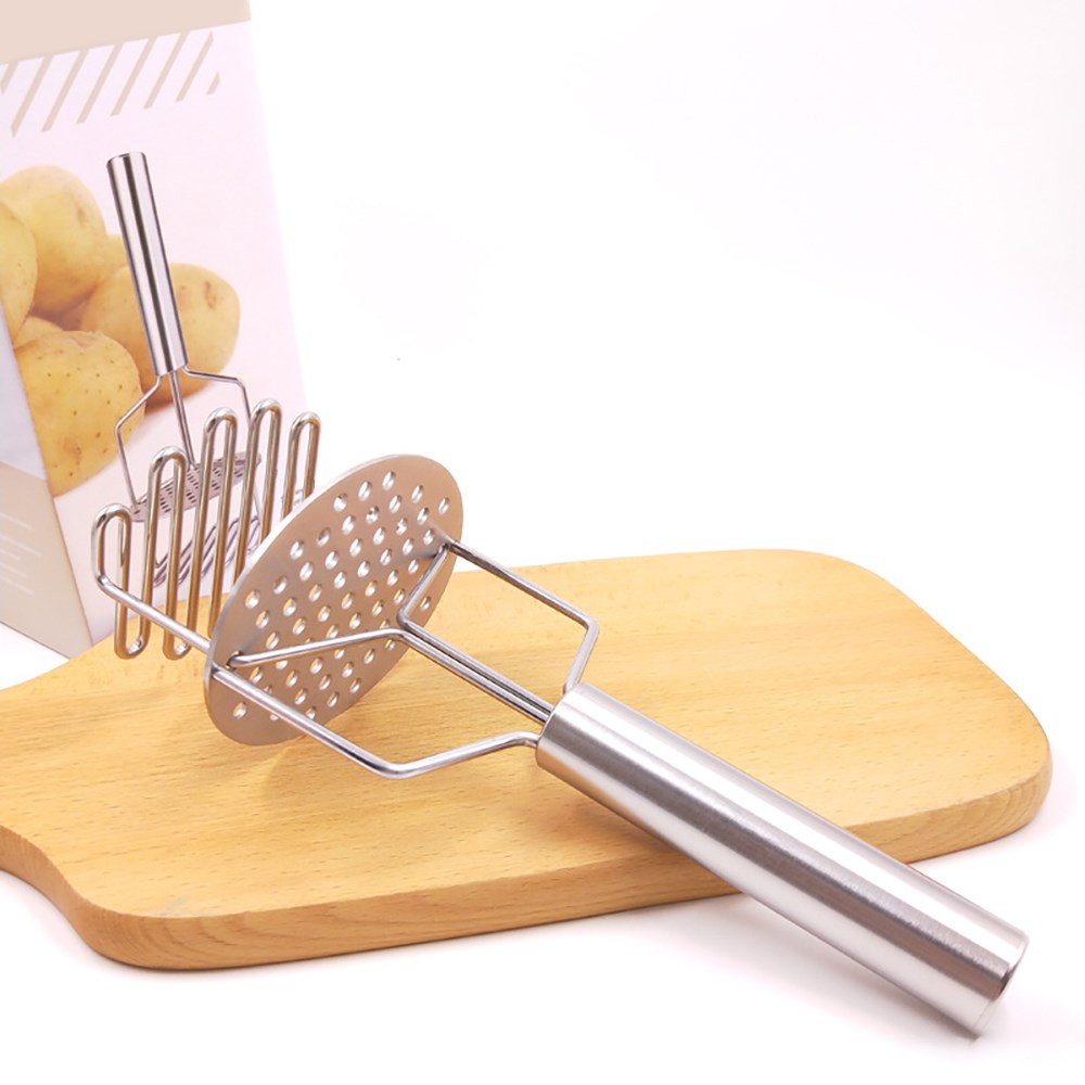 Potato Masher Stainless Steel Smooth Mashed Potatoes Sweet P