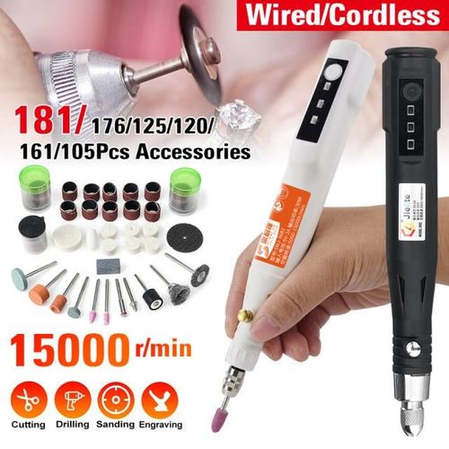 3-Speed Adjustable Cordless Grinder Electric Drill Engrave P