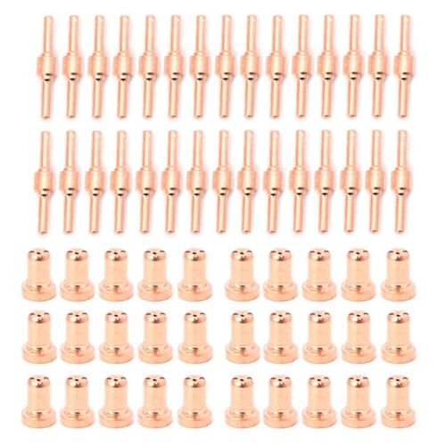 60PCS Red Copper Extended Long Plasma Cutter Tip Electrodes&