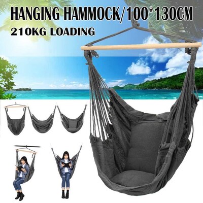150kg Hammock Garden Hang Lazy Chair Swinging Indoor Outdoor