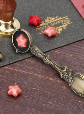 Portable Retro Delicate Fire Paint Sealing Wax Spoon Delicat