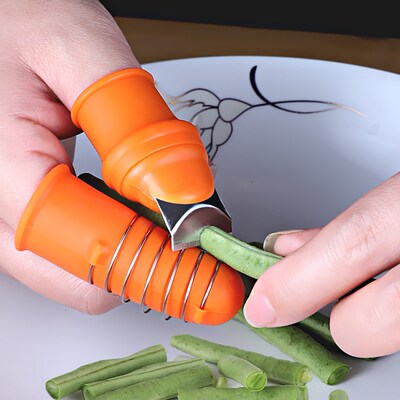 Kitchen Knives Accessories Finger Protectors Silicone Thumb