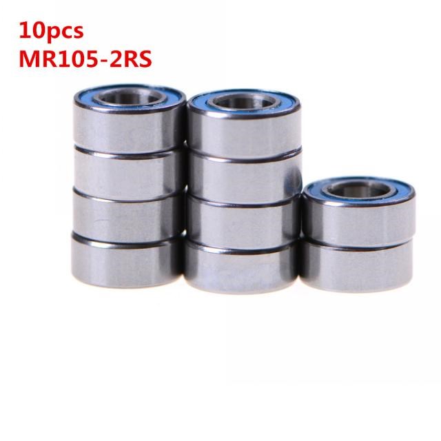 High Quality 10PCS 5x10x4 mm metel MR105-2RS Miniature Ball