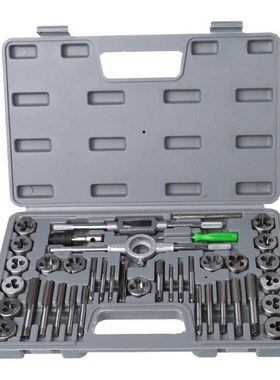 40Pcs Tap Die Set Hand Thread Plug Taps Hand Threading Tool