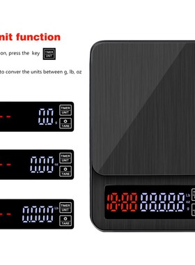 Kitchen Scales LED Digital Timer Coffee Scale Smart Digital