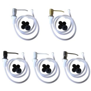 1Set Stainless Steel Sink Liquid Soap Dispenser Lotion Pump