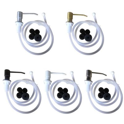 1Set Stainless Steel Sink Liquid Soap Dispenser Lotion Pump