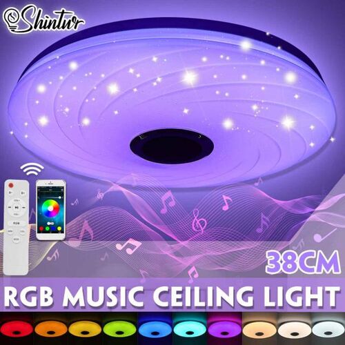 38CM Modern RGB LED Ceiling Lights Home Lighting APP bluetoo