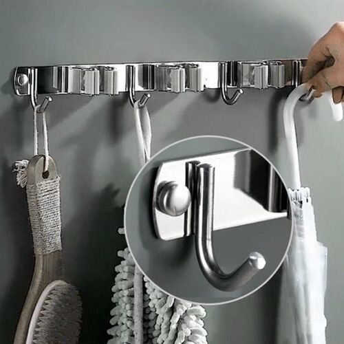 Multifunctional Broom Holder Practical Clip Mop Organizer Wa