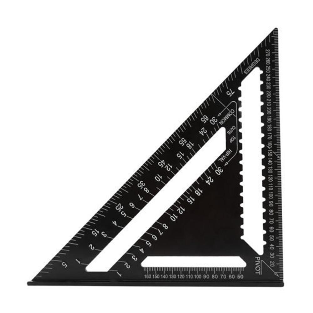77/12 inch Metric Aluminum Alloy Triangle Angle Ruler Protra