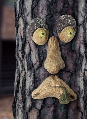 Face Shaped Tree  Facial Feature Prop Luminous Sculpt