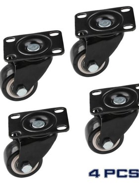 40mm Black Rubber Replacement Swivel Casters Office Chair So