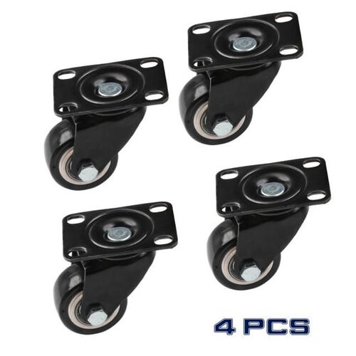 40mm Black Rubber Replacement Swivel Casters Office Chair So