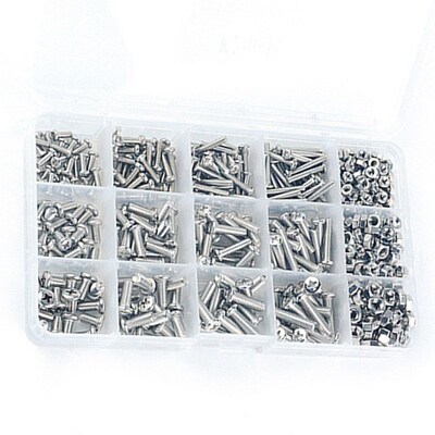 480Pcs/Set M2 M2.5 M3 Steel Cross Recessed Pan Head Screws P