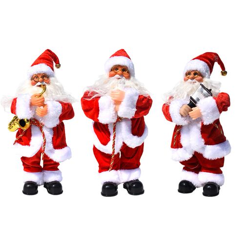 Electric Dancing Santa Claus Christmas Plush Doll with Music
